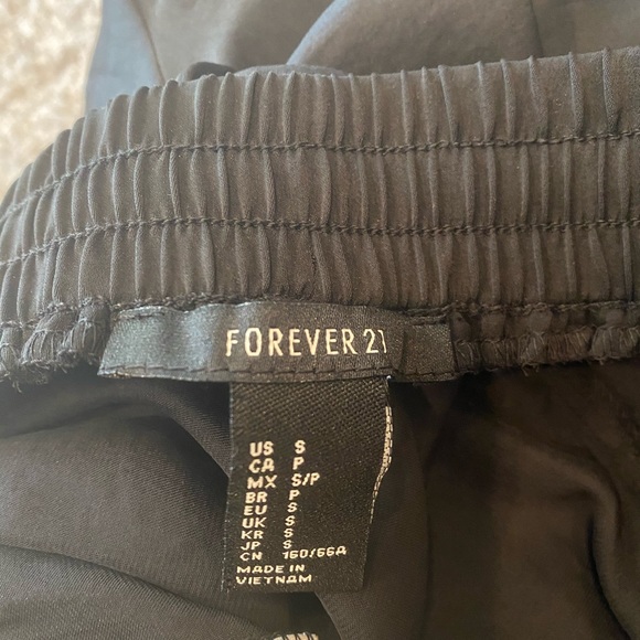 Forever 21 baggy black pants with string ties S - Picture 6 of 6